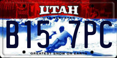 UT license plate B157PC
