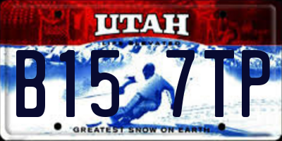 UT license plate B157TP