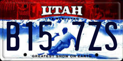 UT license plate B157ZS