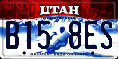 UT license plate B158ES