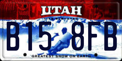UT license plate B158FB