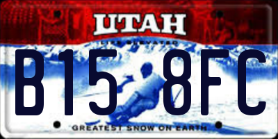 UT license plate B158FC
