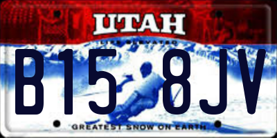 UT license plate B158JV