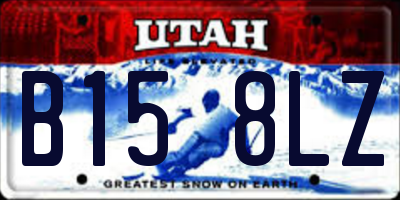 UT license plate B158LZ