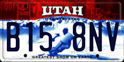 UT license plate B158NV