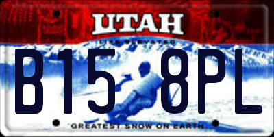 UT license plate B158PL