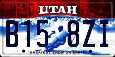 UT license plate B158ZI