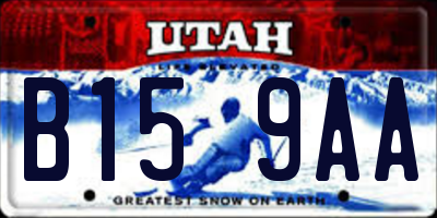 UT license plate B159AA