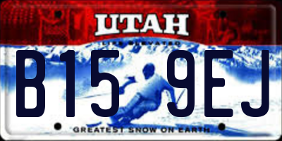 UT license plate B159EJ