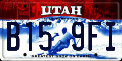 UT license plate B159FI