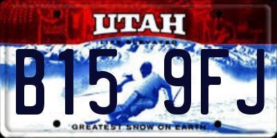 UT license plate B159FJ