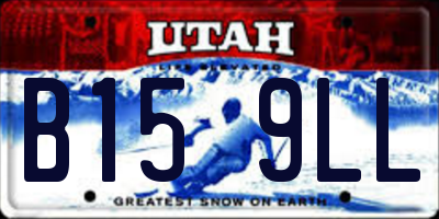 UT license plate B159LL
