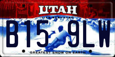 UT license plate B159LW