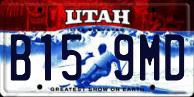 UT license plate B159MD