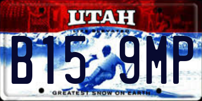 UT license plate B159MP