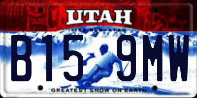 UT license plate B159MW
