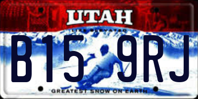 UT license plate B159RJ