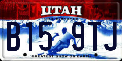 UT license plate B159TJ