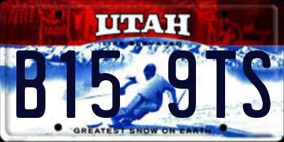 UT license plate B159TS