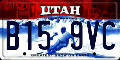 UT license plate B159VC