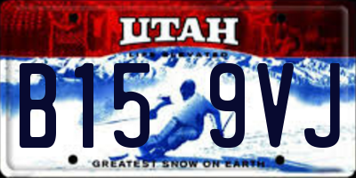 UT license plate B159VJ