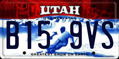 UT license plate B159VS
