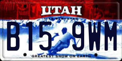 UT license plate B159WM