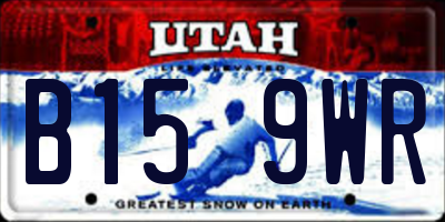 UT license plate B159WR