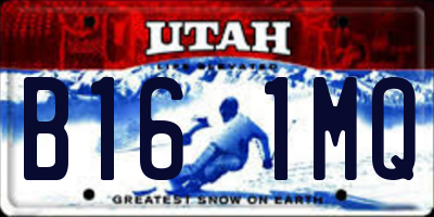 UT license plate B161MQ