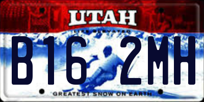 UT license plate B162MH