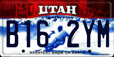 UT license plate B162YM