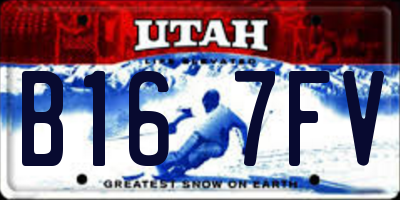 UT license plate B167FV