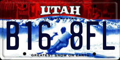 UT license plate B168FL