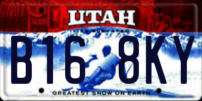 UT license plate B168KY