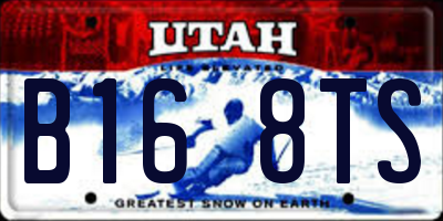 UT license plate B168TS