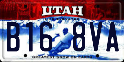 UT license plate B168VA
