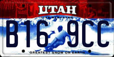 UT license plate B169CC