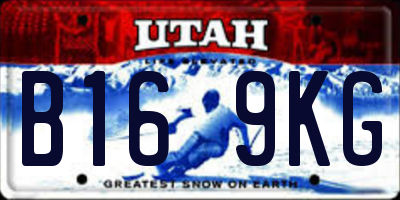 UT license plate B169KG