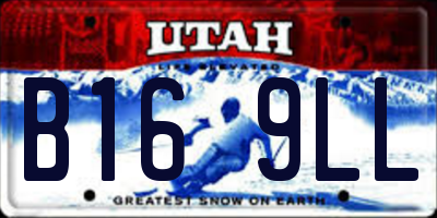 UT license plate B169LL