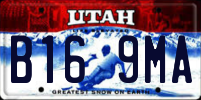 UT license plate B169MA