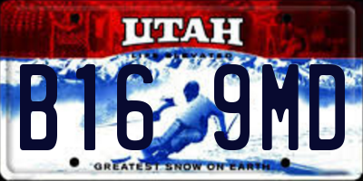 UT license plate B169MD