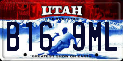 UT license plate B169ML