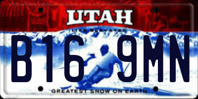 UT license plate B169MN