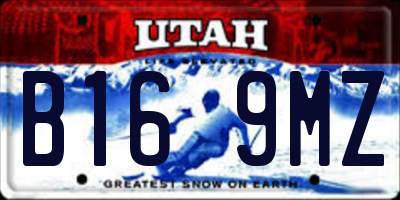 UT license plate B169MZ