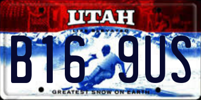 UT license plate B169US