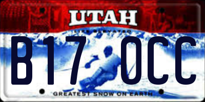 UT license plate B170CC