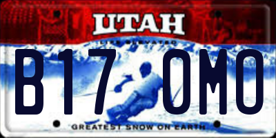UT license plate B170MO