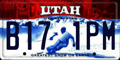 UT license plate B171PM