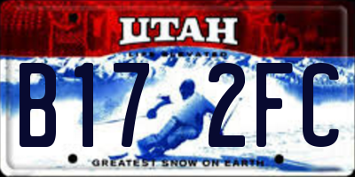 UT license plate B172FC