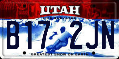 UT license plate B172JN